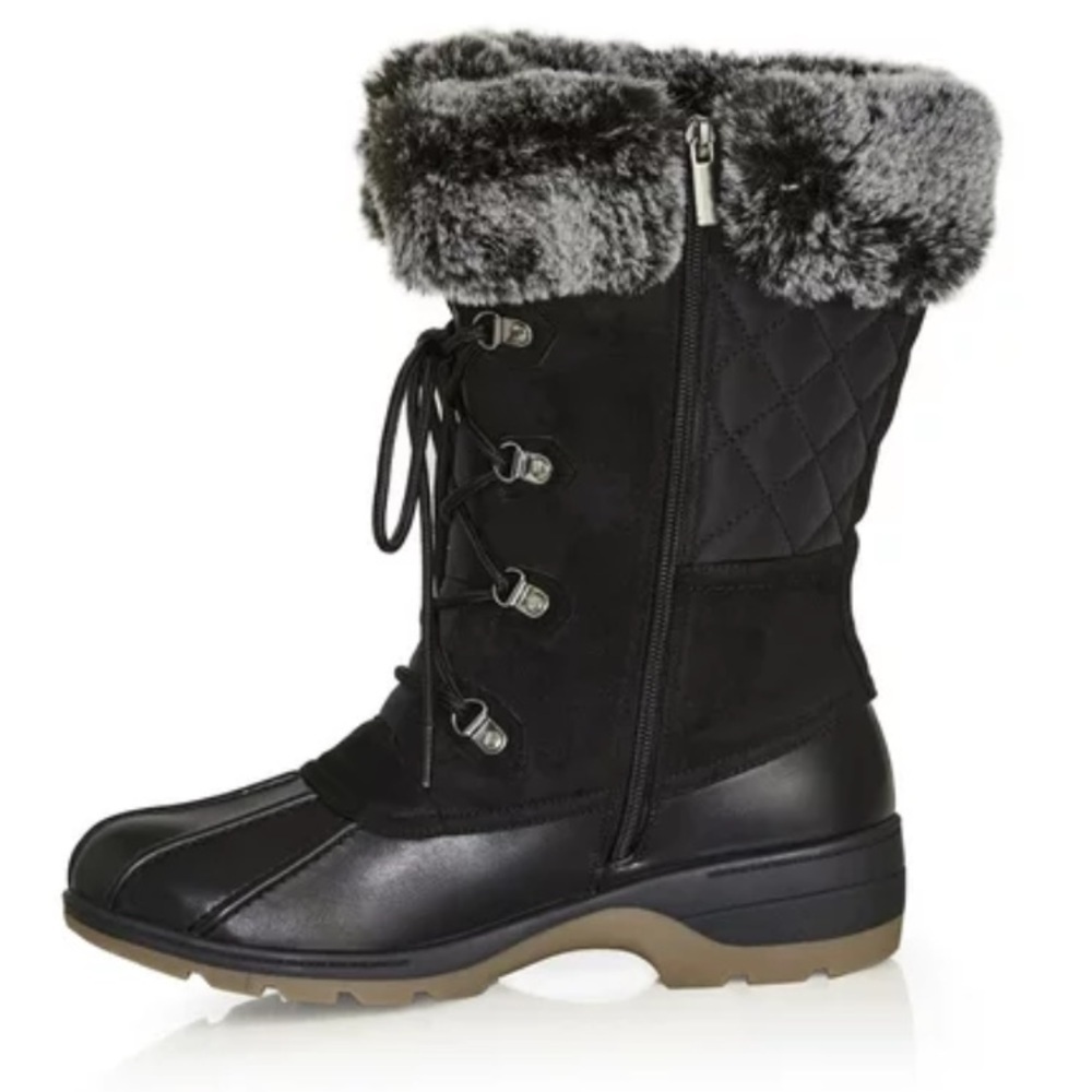 Cloudwalkers WIDE FIT 8.5W-10W Gwen’s Cold Weather Faux Suede Boots (HY08) - Picture 4 of 7